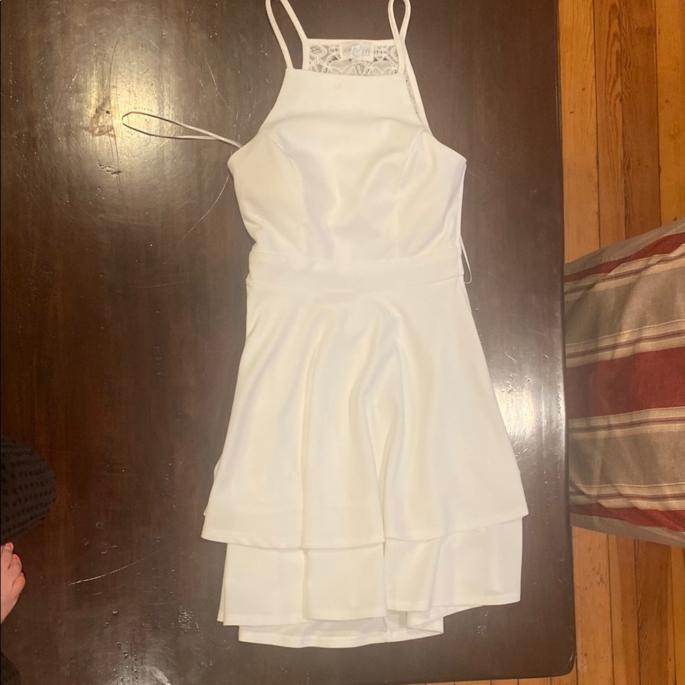 Francesca's Collections White Midi Dress